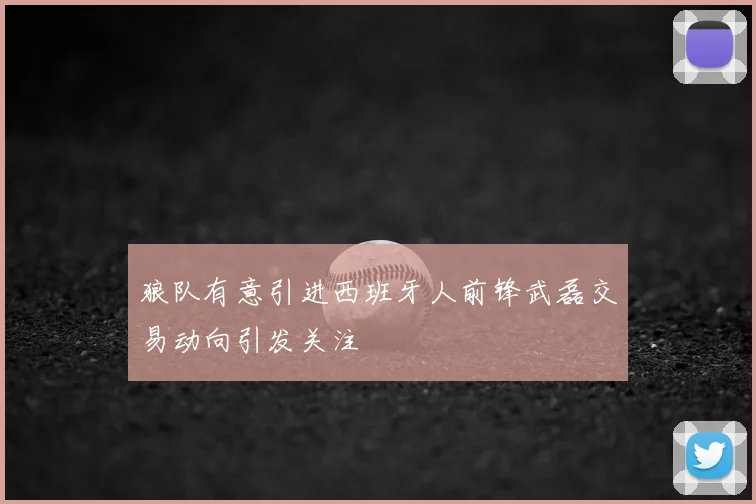 狼队有意引进西班牙人前锋武磊交易动向引发关注
