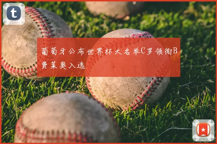 葡萄牙公布世界杯大名单C罗领衔B费莱奥入选